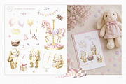 Birthday Bunny Watercolor collection, an Animal Illustration by Farida Bik (Thumbnail 2 of 10)