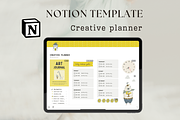 Notion planner for creatives, a Templates & Theme by Petite Zakka Boutique (Thumbnail 1 of 9)