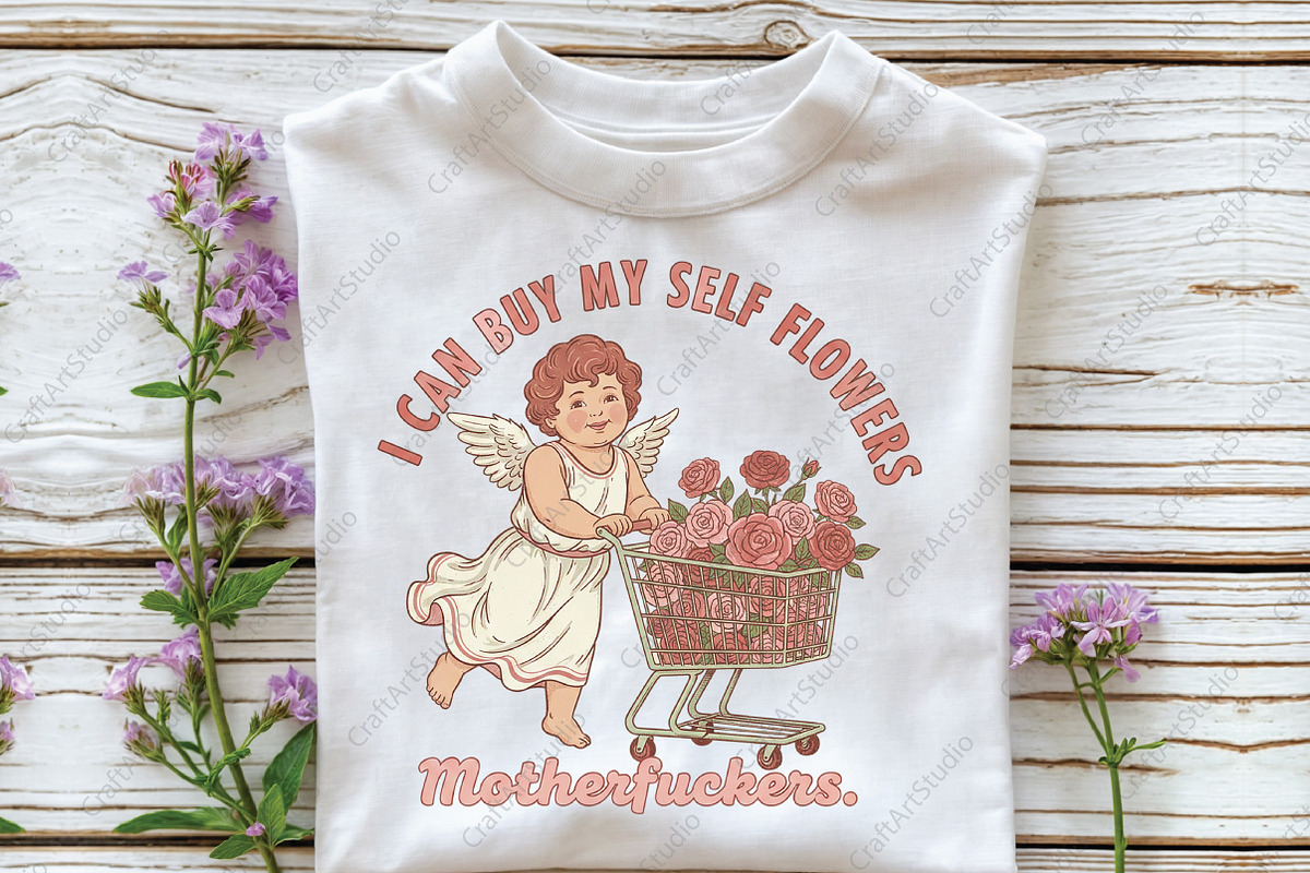 I Can Buy My Self Flowers PNG, an Illustration by CraftArtStudio (Photo 2 of 4)