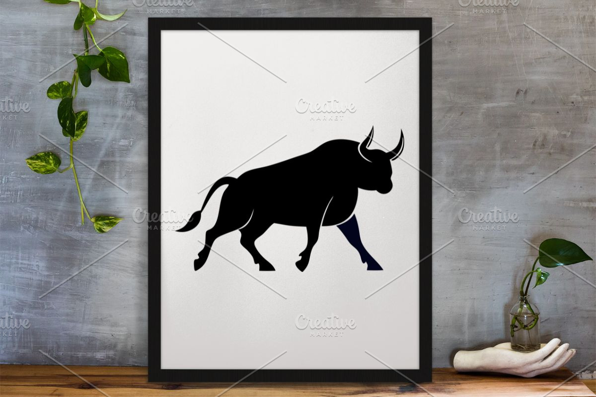 Bull Silhouette SVG, an Animal Illustration by newminddesign (Photo 3 of 3)