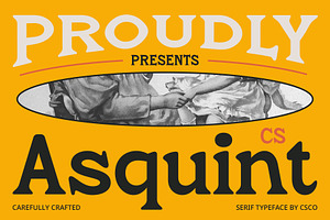 CS Asquint Serif Font