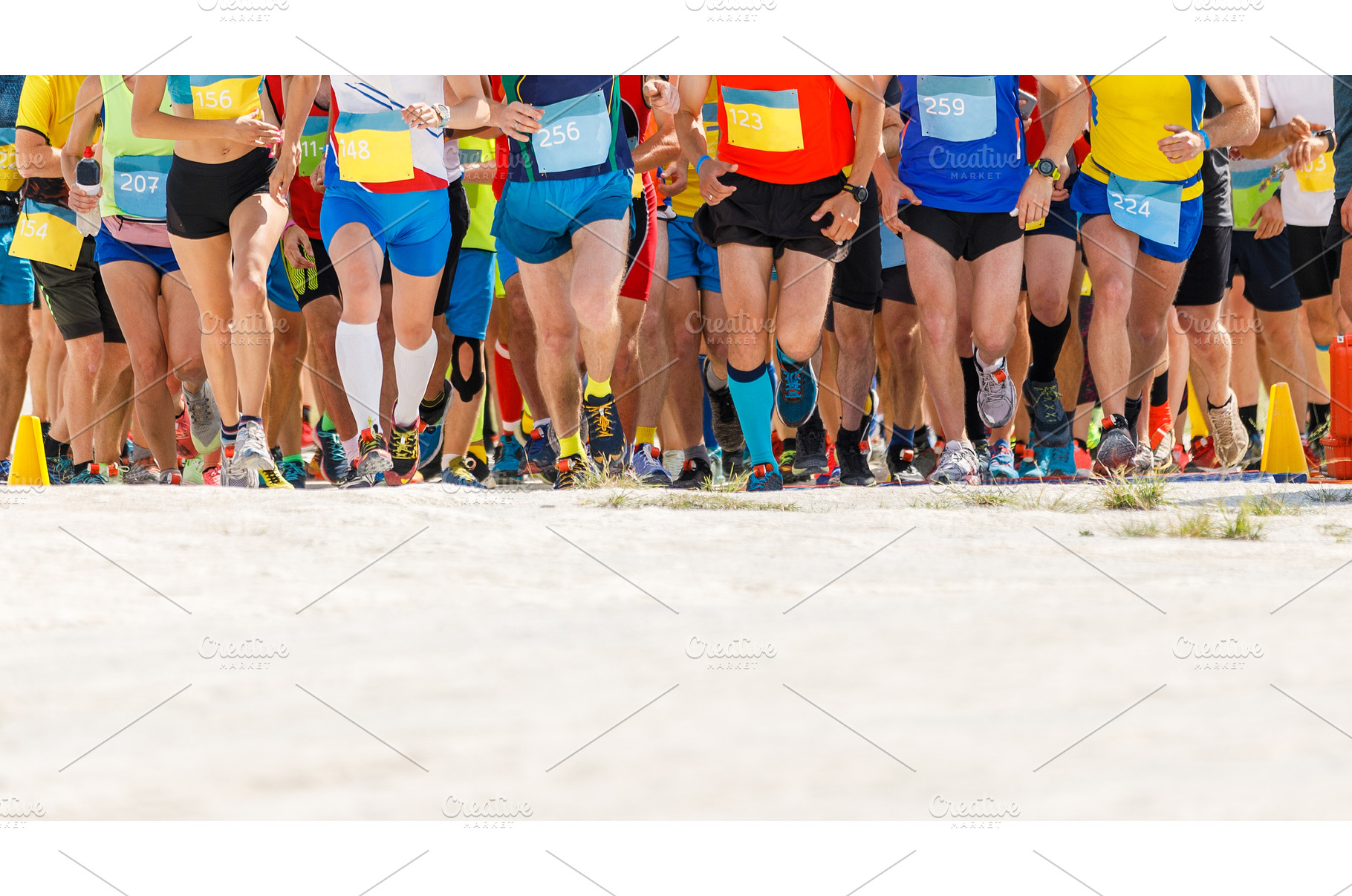 Large group of sportsmen starting, a Sports & Recreation Photo by serkum