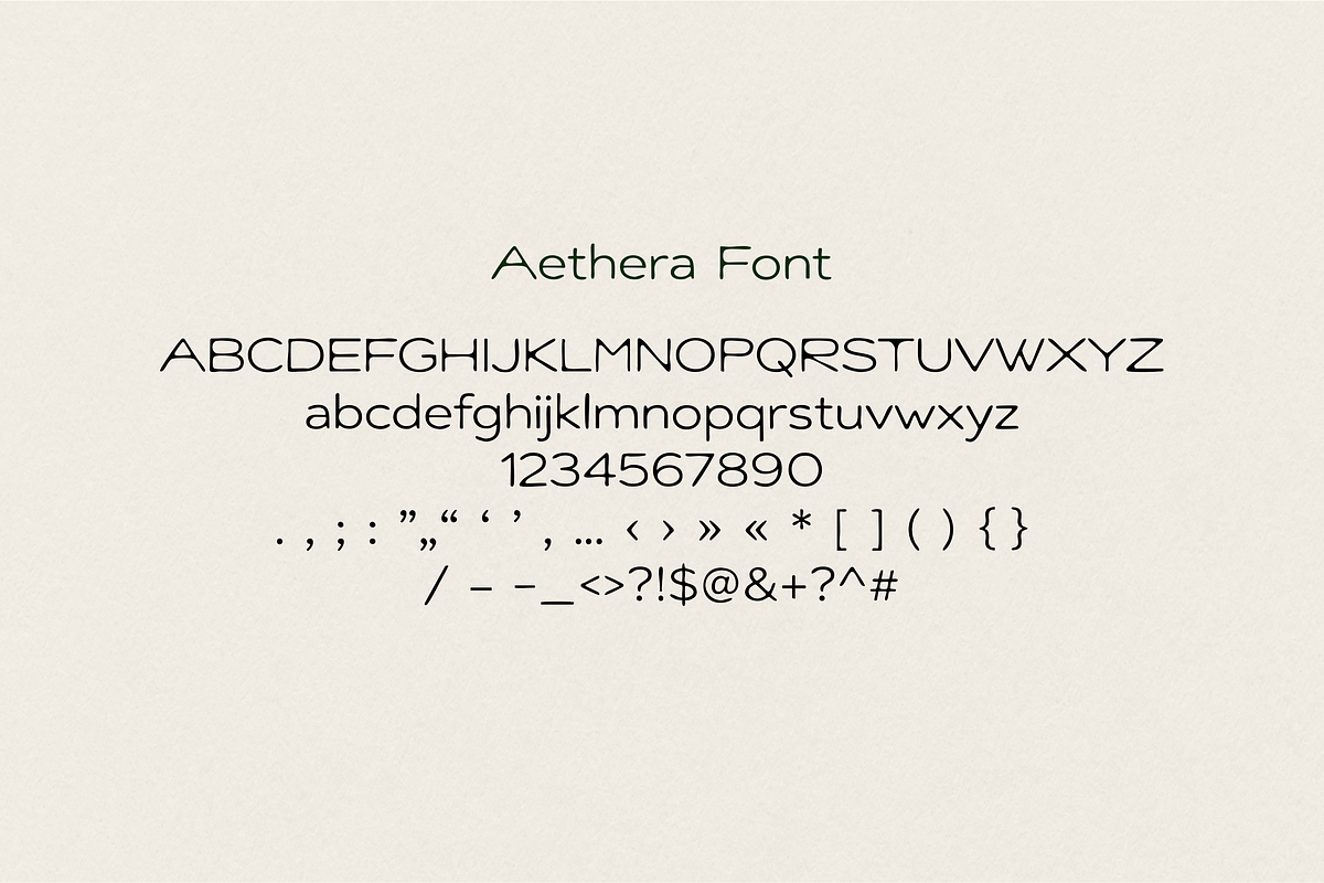Aethera Organic Handwritten Font, a Sans Serif Font by gafaroff studio (Photo 5 of 5)