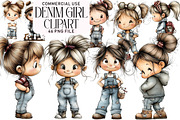 Denim Girl Clipart, an Illustration by Daily.Designs (Thumbnail 1 of 5)