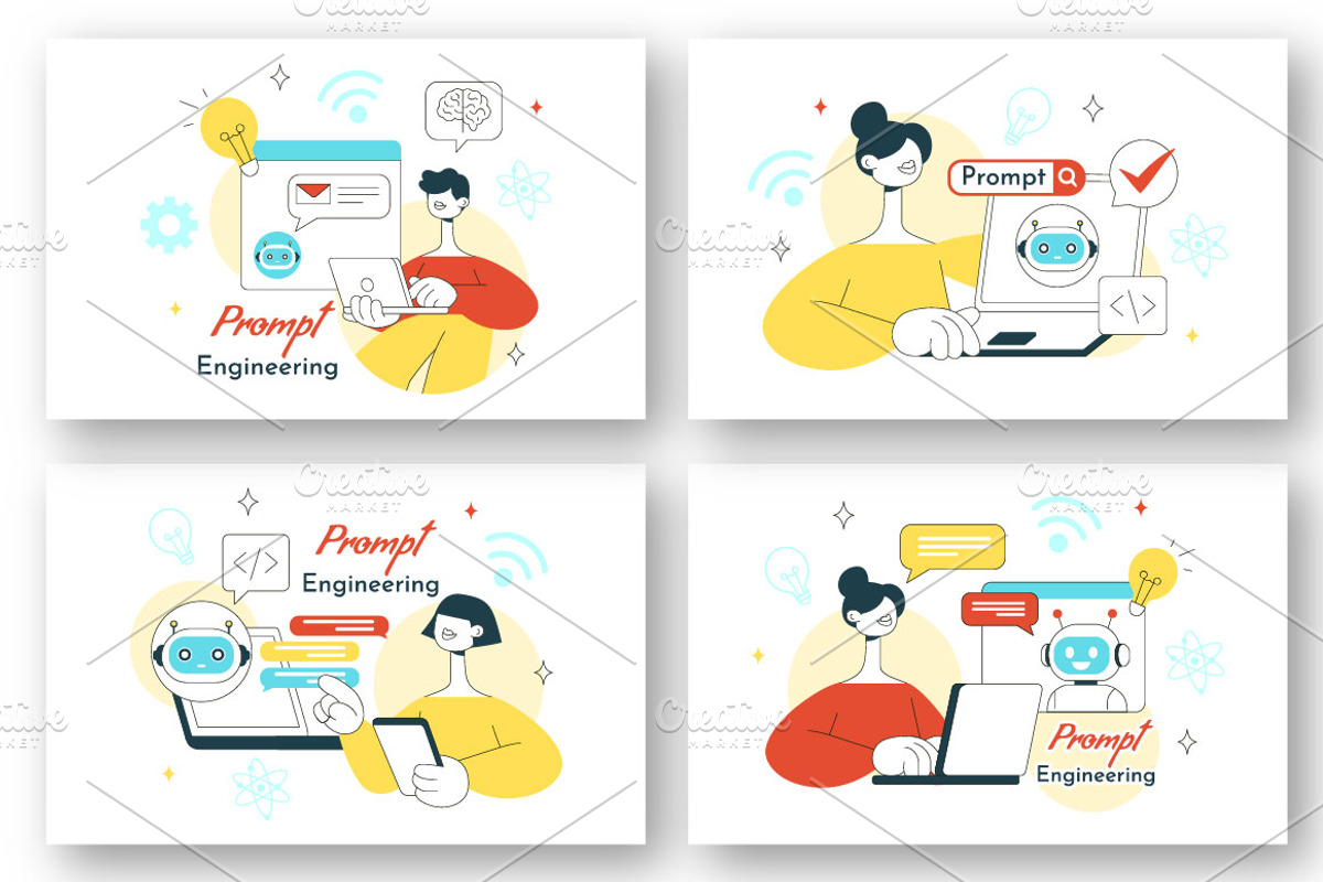 10 Prompt Engineering Illustration, a Technology Illustration by ...