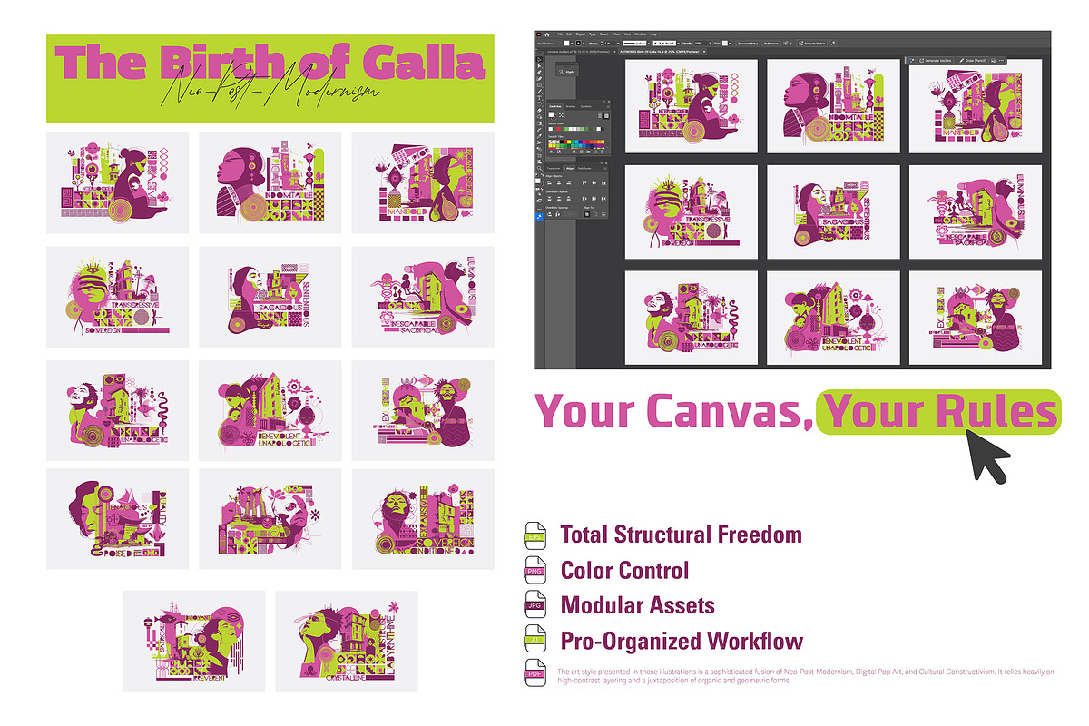 Birth Of Galla - Neopost Modernism, a Person Illustration by ODO Visual Shop (Photo 11 of 12)