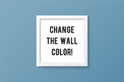 White Square Frame Mockup, a Print Template by Minty Fresh Graphics (Thumbnail 2 of 4)