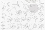 Magnolia Graphic Collection, a Decorative Illustration by Elly Studio (Thumbnail 10 of 14)