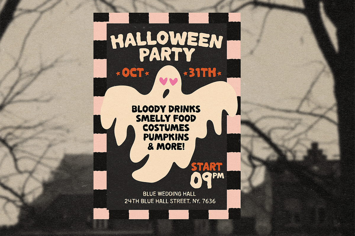 HELLO OCTOBER | SPOOKY FONT, a Handwritten Font by Maria Feliz Fonts (Photo 8 of 9)