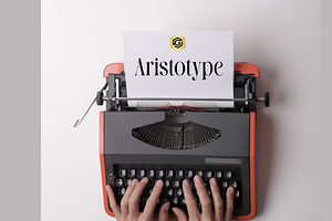 Aristotype Font, a Sans Serif Font by Golden Wraith