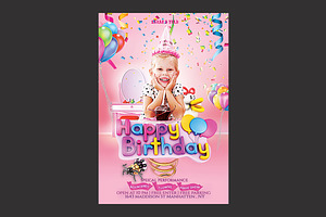 Kids Birthday Party Flyer