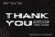 Glasset – Experimental Distort Font, a Sans Serif Font by Drizy (Thumbnail 10 of 10)