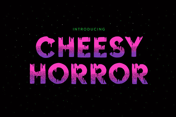 Cheesy Horror Font preview 7