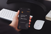 iPhone X/XS Mockups Office Edition, an iPhone Mockup by Fields (Thumbnail 4 of 9)