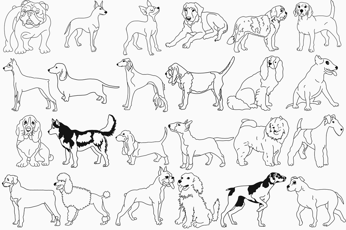 Dog Digital Stamps, a Graphic by Favorites_Art (Photo 7 of 15)