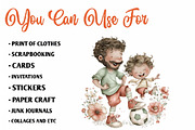 Whimsical Father and Child PNG Clipa, an Illustration by CreationArt (Thumbnail 2 of 7)