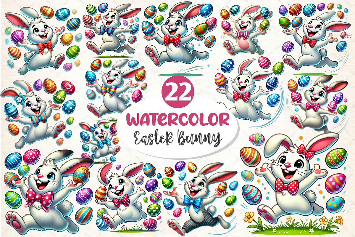 Funny Easter Bunny Sublimation, an Illustration by Dream Creation (Photo 1 of 5)