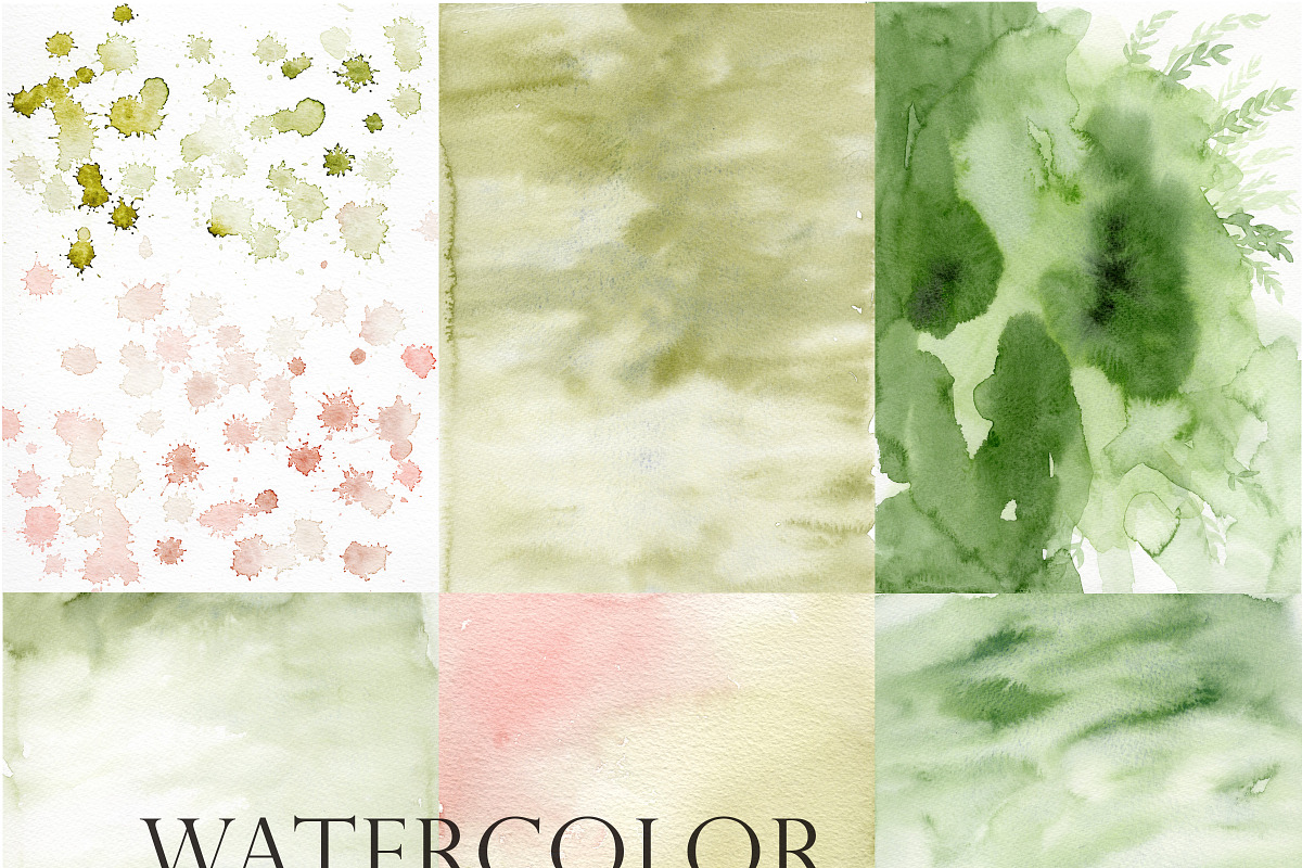 Watercolor Bundle-Background&Shape, a Texture Illustration by Beigetime (Photo 8 of 13)