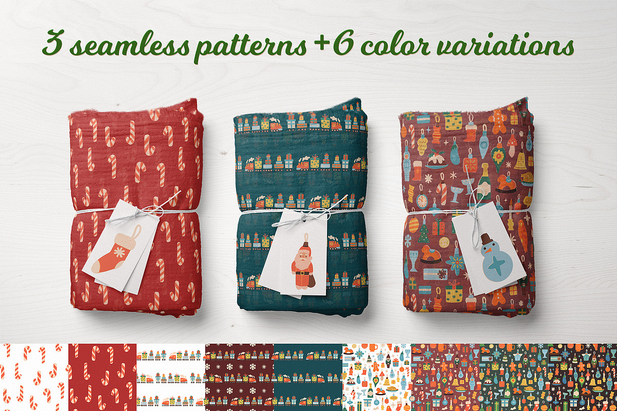 Retro Christmas Clipart & Graphics, a Seasonal Illustration by Paper Cherry (Photo 7 of 21)