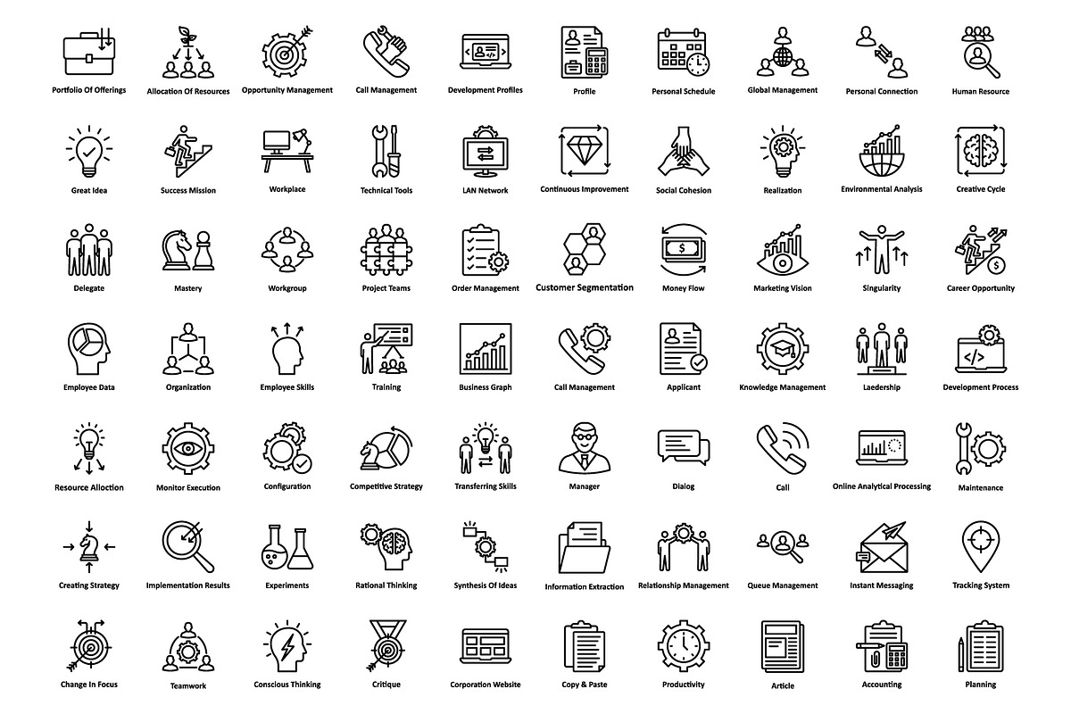 1275 Business Startup Line Icons, an Outline Icon by Vector Portal (Photo 5 of 20)
