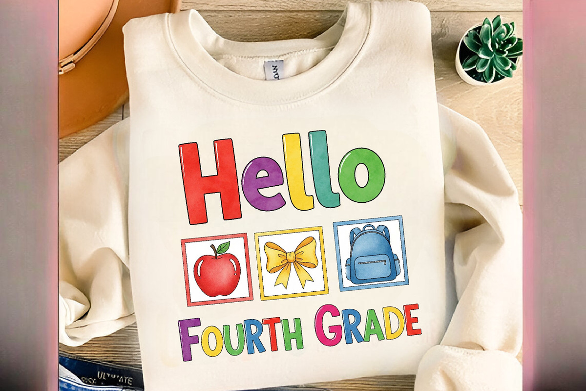 Back to School Hello Fourth grade, an Illustration by Designworld (Photo 2 of 3)