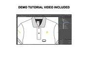 Polo Tshirt Vector Flat Mockup, a Shirt Mockup by Infinity Mockups (Thumbnail 8 of 9)