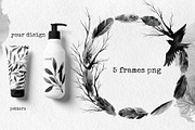 Watercolor set Dark Forest, an Illustration by Noli Molly Store (Thumbnail 7 of 11)