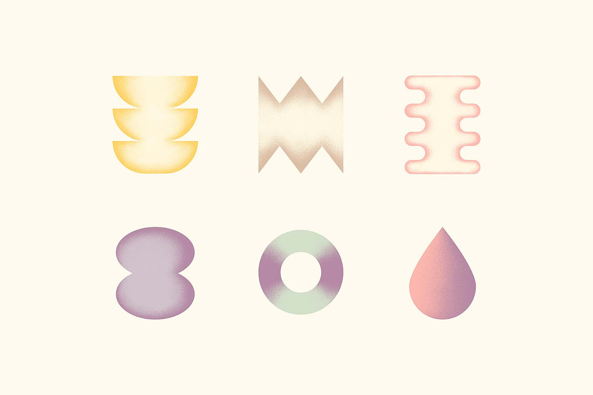 Shapes & Grainy Gradients, an Object Graphic by Paulina Sara Design (Photo 3 of 14)