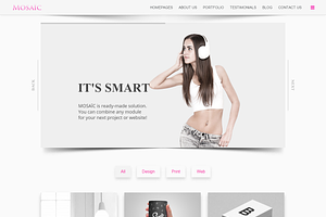 MOSAIC - Unique Portfolio WP Theme