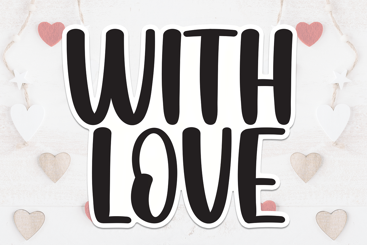 With Love | Script Font, a Script Font by Scratchones (Photo 1 of 8)