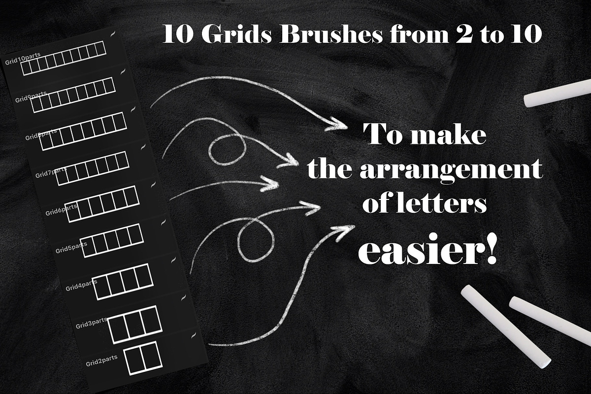 Realistic Chalk Drawings & Lettering preview 7