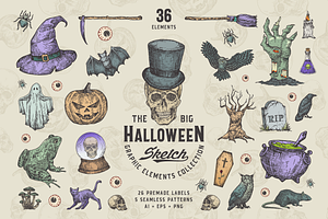 Halloween Graphic Elements Bundle