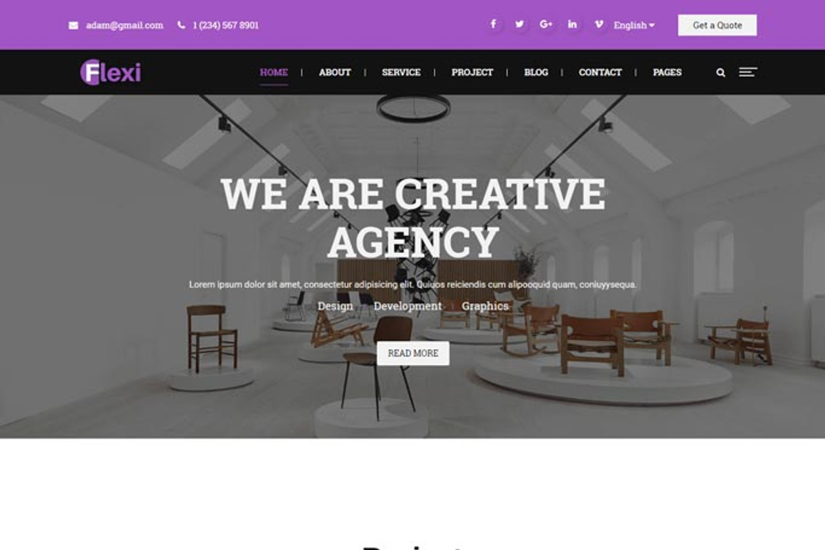 Flexi - Multipurpose HTML5 Template, a HTML Template by CreativeGigs (Photo 4 of 6)