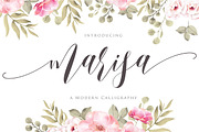 Marisa - A Modern Calligraphy, a Script Font by Gilar Studio (Thumbnail 1 of 10)