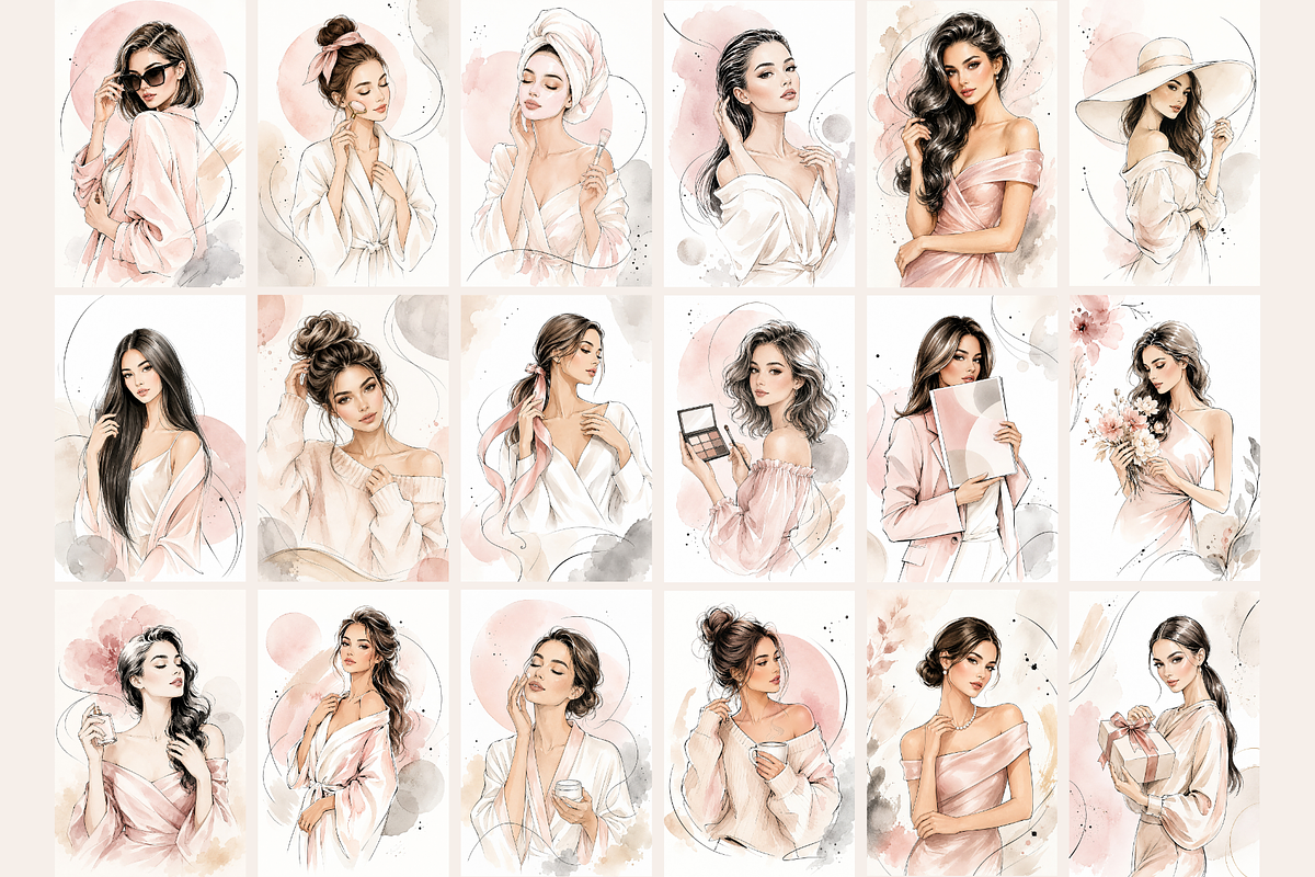 Modern Beauty Collection, a Person Illustration by MarisoArt (Photo 4 of 8)