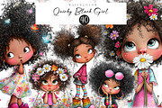 Quirky Black Girl Clipart, an Illustration by CreationArt (Thumbnail 1 of 4)