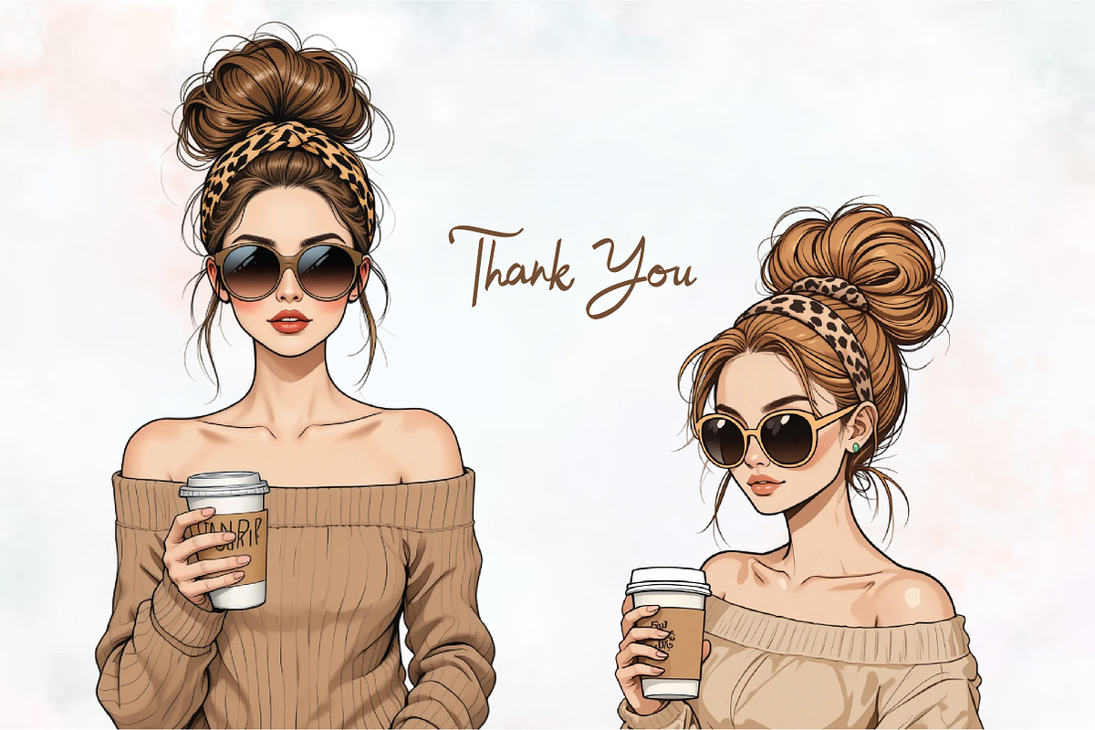 Mothers Day Women Clipart, an Illustration by RobertsArt (Photo 3 of 7)