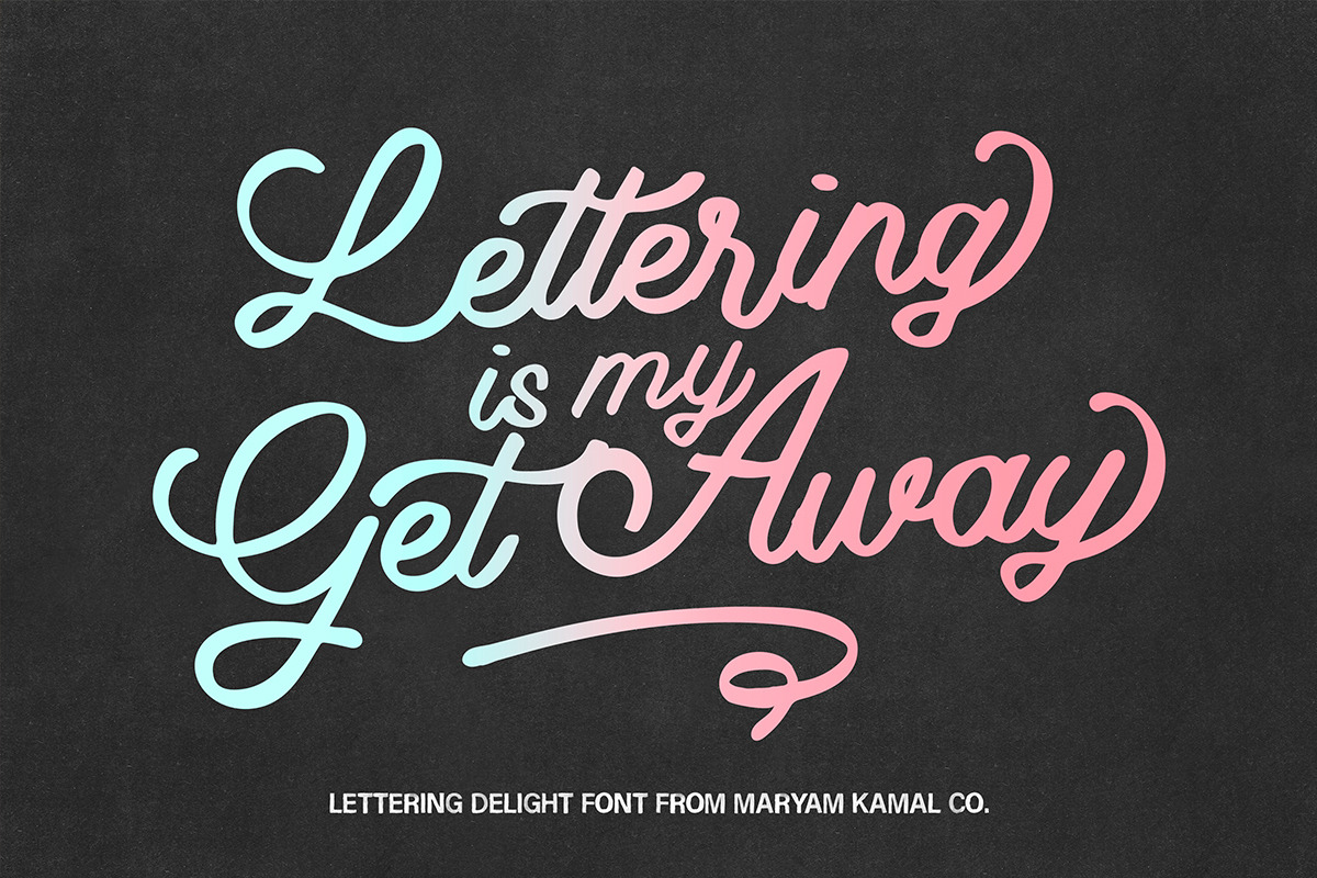 Lettering Delight (New Update!), a Script Font by ReveryWorks (Photo 15 of 16)