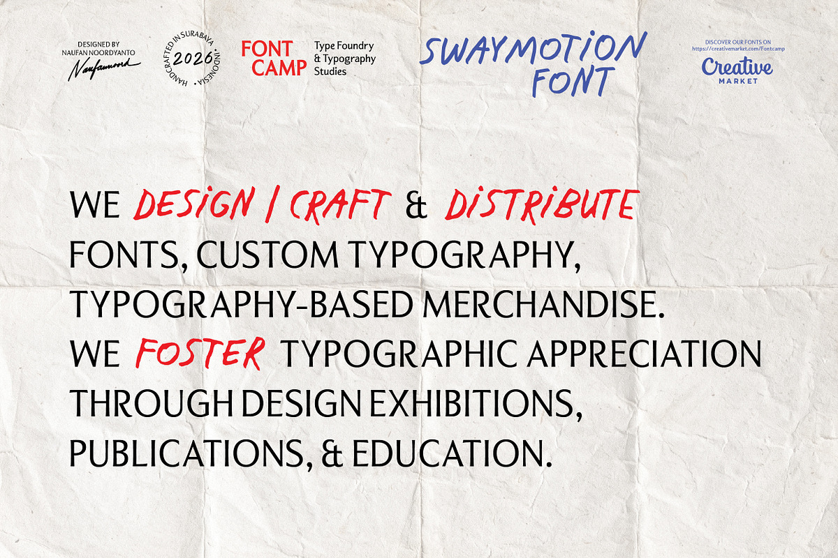 Swaymotion Font, a Handwritten Font by Fontcamp Type Foundry (Photo 17 of 17)