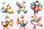 Funny Silly Goose Clipart., a Graphic by CitraGraphics (Thumbnail 3 of 4)