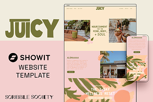 ShowIt Website Template for Cafe, a Websites & App Template by Scribble Society