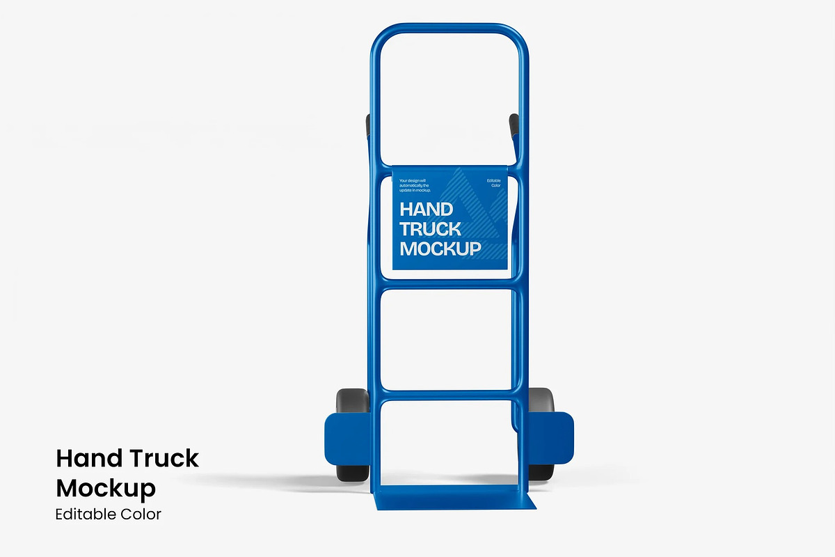 Hand Truck Mockup, a Merchandise Mockup by renderstockmarket