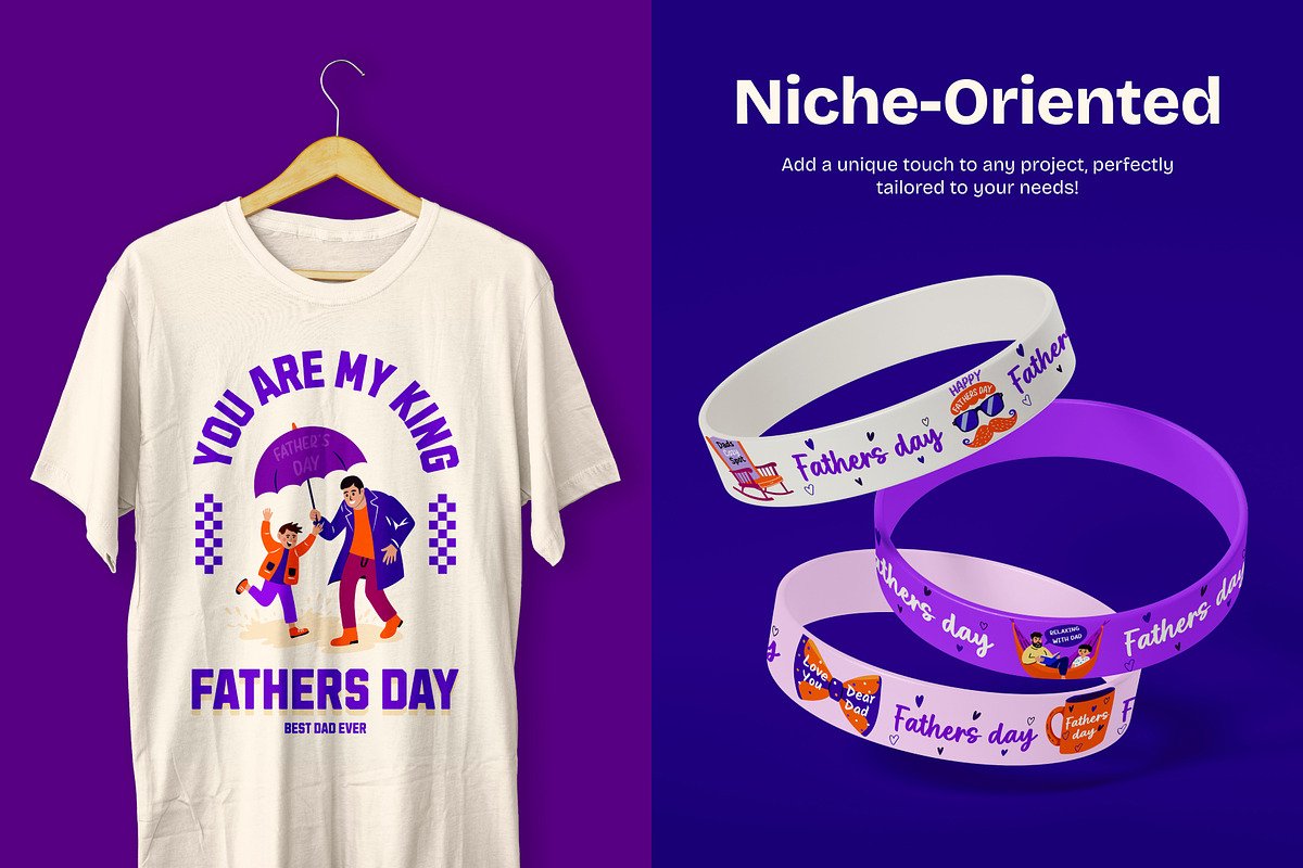 Happy Fathers Day Stickers, an Emoji Icon by Creative Stall (Photo 4 of 8)