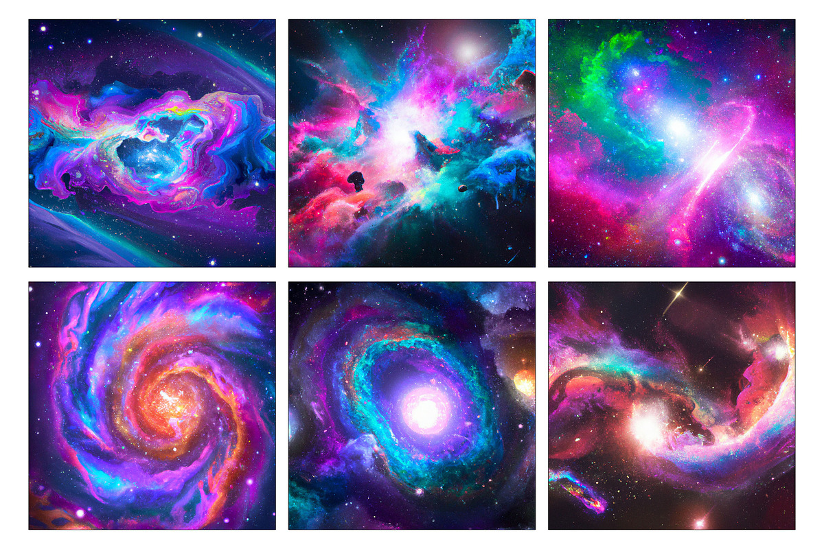 Galaxy Outer Space Nebula Background, a Background Graphic by Arely Arts
