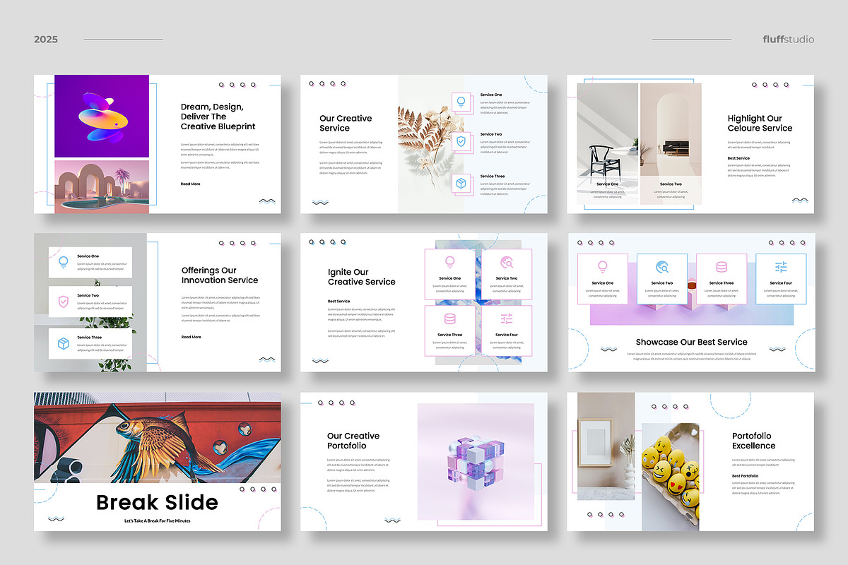 Creative Business Google Slides, a Presentation Template by fluffstudio (Photo 3 of 5)