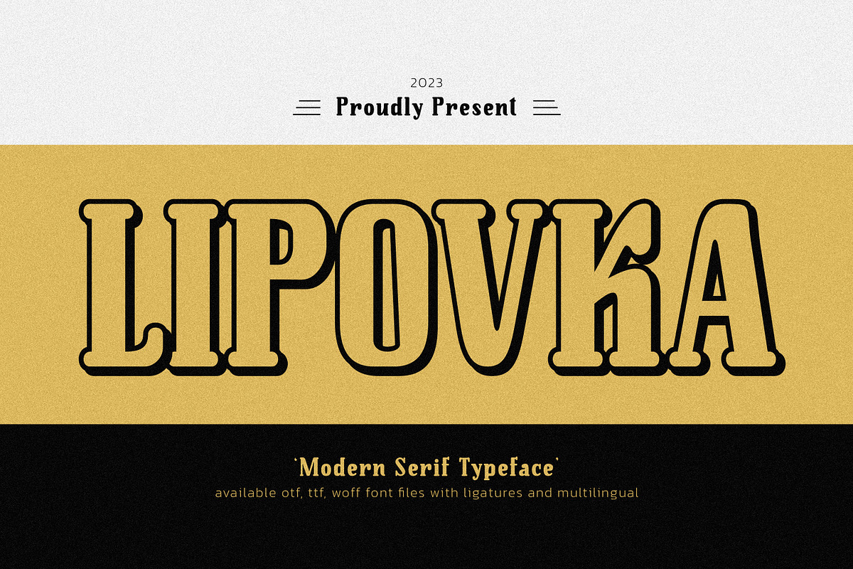 Lipovka Elegant Sans Serif, a Sans Serif Font by infernostudio3 (Photo 1 of 10)