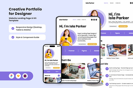 Stylish Portfolio Landing Page, a Landing Page Template by twinstd