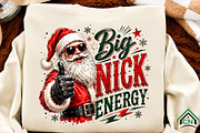 Santa Big Nick Energy Christmas, a Seasonal Illustration by Craft Nest (Thumbnail 2 of 6)