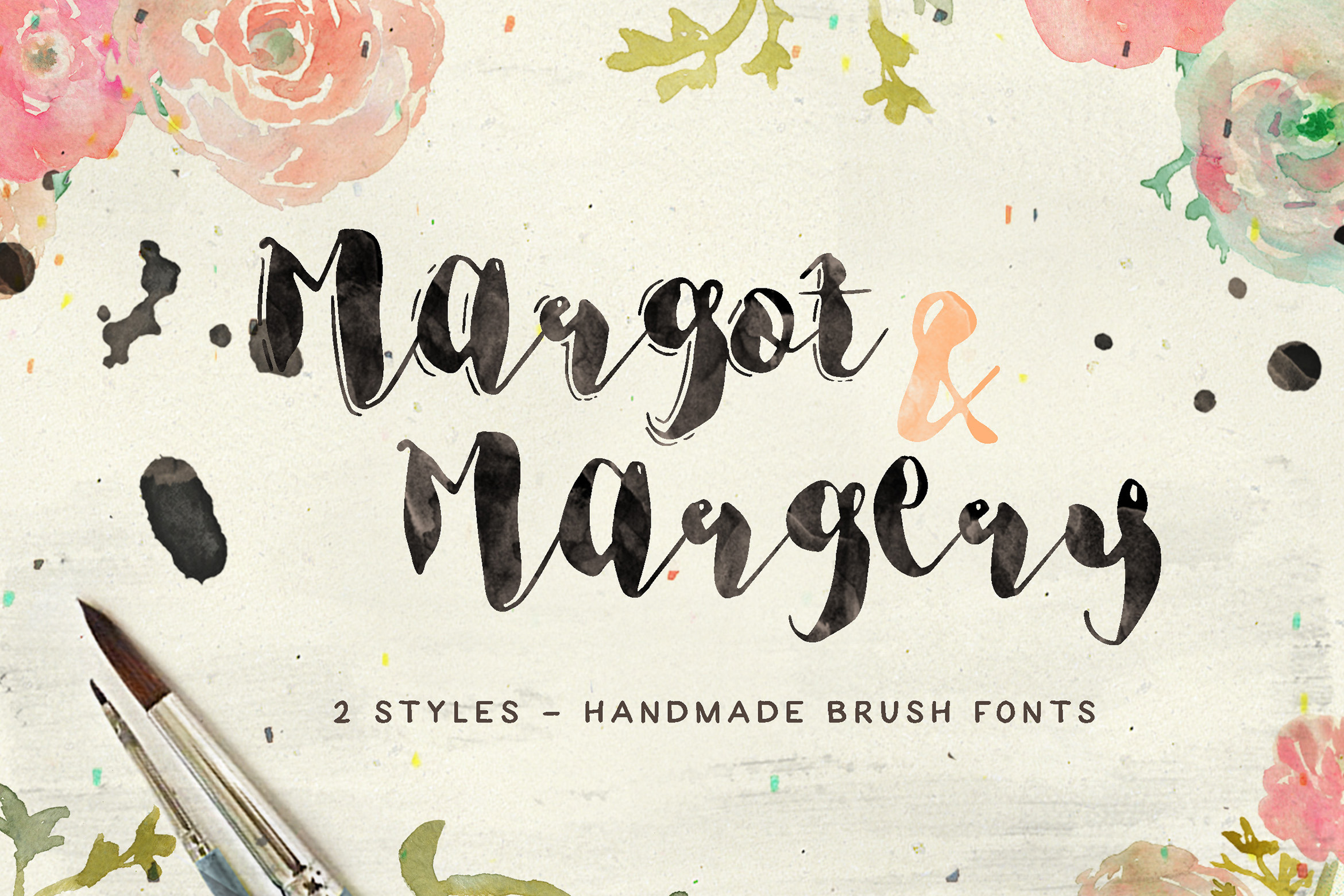 Margot & Margery Script, a Script Font by BlueRobinDesignShop