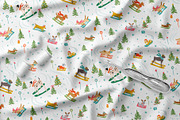Dogs apres ski pattern, a Pattern Graphic by Tani Kuzminka (Thumbnail 2 of 5)